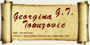 Georgina Topuzović vizit kartica